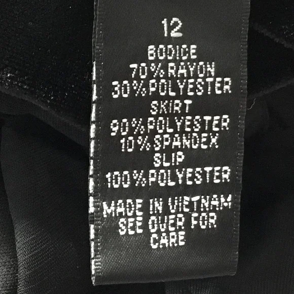 AGB Dress Womens 12 Black Velvet Skirt Sheer Bodice Cocktail Midi Illusion - Picture 8 of 9